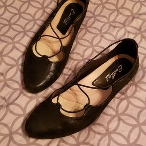 Earthies Black Ballet Flat